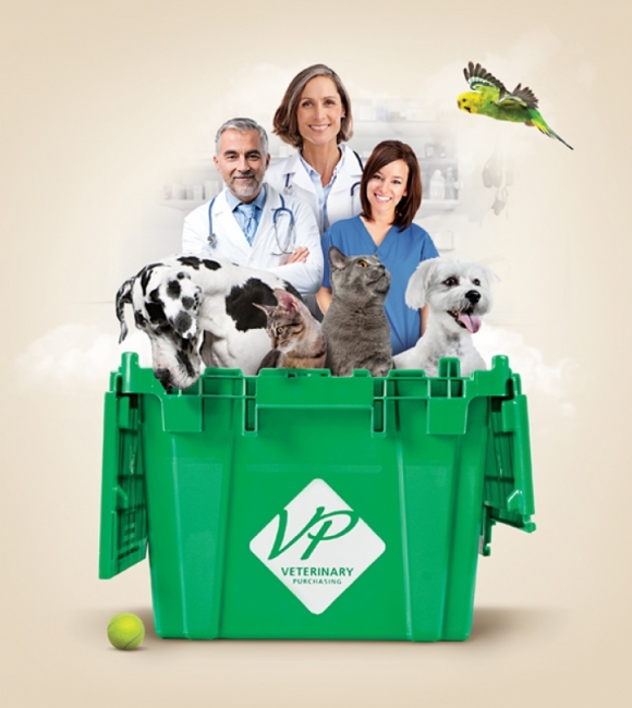A print ad for Veterinary purchasing